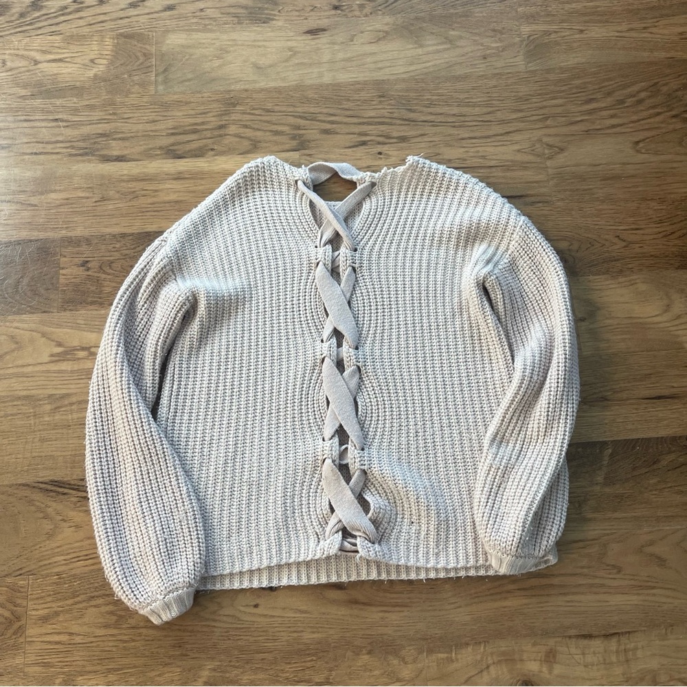 TOBI Criss Cross Back Sweater
